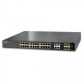 PLANET GS-4210-24PL4C  24-Port 10/100/1000T 802.3at PoE + 4-Port Gigabit TP/SFP Combo Managed Switch / 440W PoE budget